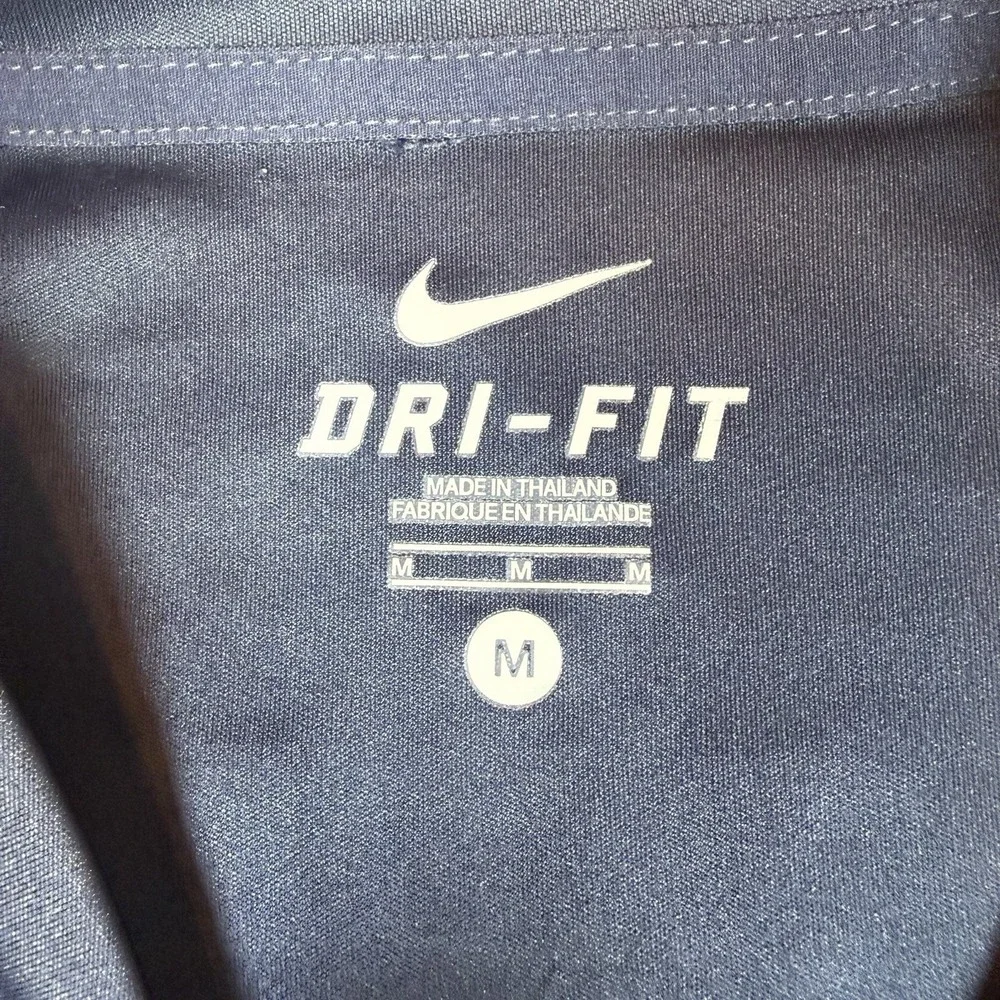 Nike‎ FC Barcelona 2014-15 Training Jersey Men M Navy Teal Catalan Sleeve GUC